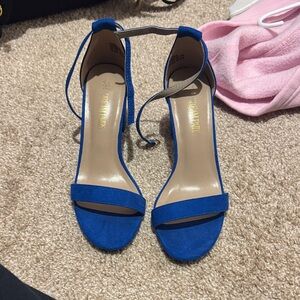 Blue Strappy Heels